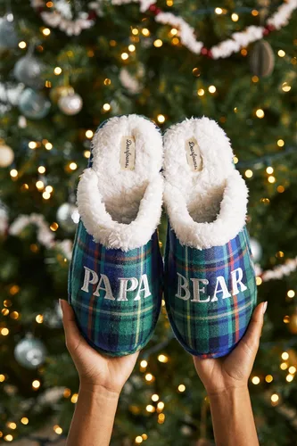 Vista 3 de Dearfoams Pantuflas Papa Bear para hombre