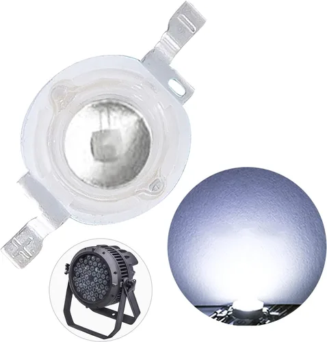 Vista 12 de Paquete de 20 cuentas LED azules de 1 W, bombilla de lámpara de chip LED para luces de escenario LED