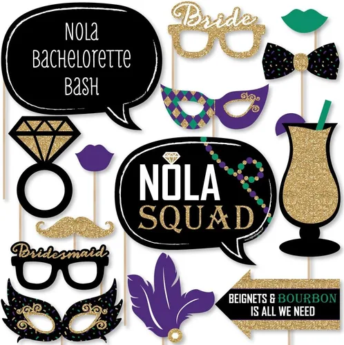 Vista 8 de Big Dot of Happiness Accesorios botánicos bohemios para fotos de despedida de soltera, accesorios de fotografía de fiesta de boda, recortes