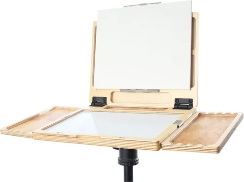 Vista 5 de u.go Plein Air - Bandeja lateral de madera para cualquier lugar, 4 x 8 pulgadas, compatible con cajas de pochade U.go, accesorios de caballete