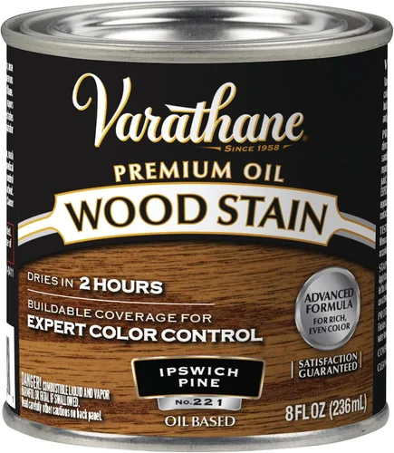 Vista 36 de 1 cuarto de galón Rust-Oleum Brands 211728H Gunstock Varathane - Tinte para madera interior a base de aceite (paquete de 2)