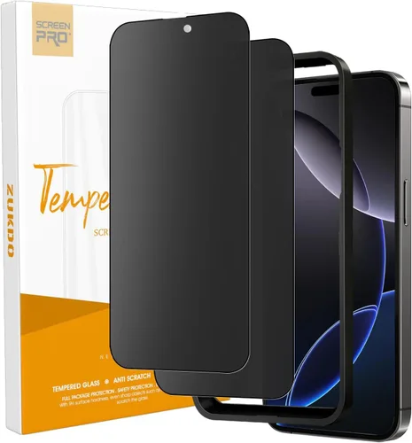 Vista 10 de Protector de pantalla de privacidad mate para iPhone 14 Pro Max de 6.7 pulgadas con protector de lente de cámara, cobertura completa, antirreflejos