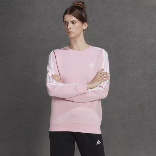 Vista 15 de adidas Sudadera Essentials de forro polar con 3 rayas para mujer
