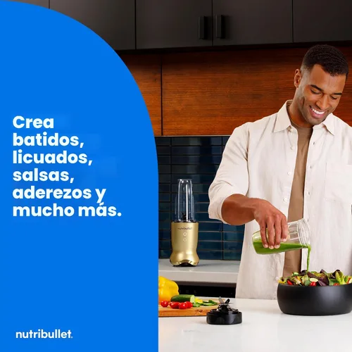 Vista 9 de NutriBullet Ultra Personal Blender NB50500BR, 32 onzas, Latón