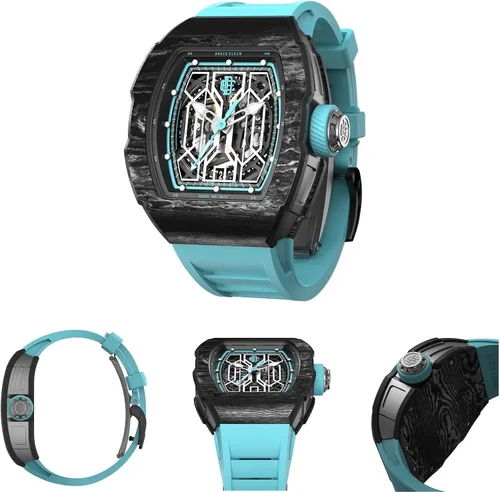 Vista 9 de DAVIS ELVIN - Reloj automático Daviselvinwatch para hombre reloj de pulsera con movimiento suizo reloj mecánico impermeable combina con cualquier