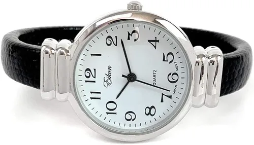 Vista 3 de Eikon - Reloj de pulsera para mujer, diseño de serpiente negra, Movimiento de cuarzo