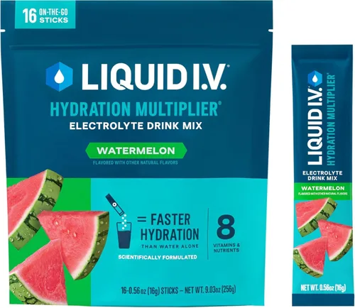 Vista 18 de Liquid I.V.® Hydration Multiplier - Popsicle Firecracker Mezcla en polvo de electrolitos para bebida 1 paquete (16 porciones)