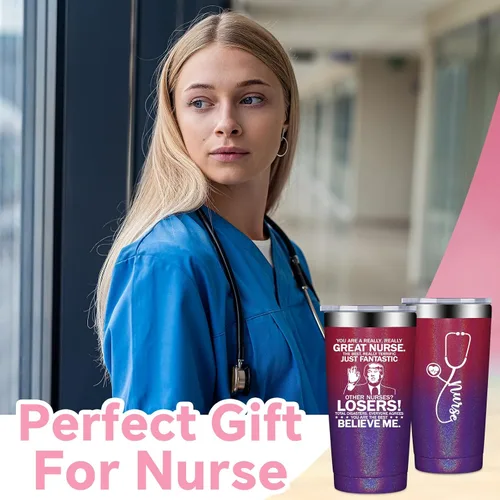 Vista 2 de Fufandi Regalos para enfermeras para mujeres, regalos de la semana de las enfermeras, regalo del día de la enfermera para enfermeras, médicos