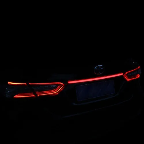 Vista 7 de Lente Roja Óptica 3D Completa LED Tipo Secuencial Trasera Señal de Giro Luz Trasera Freno para Toyota Camry 2018 2019 2020 2021 2022 2023