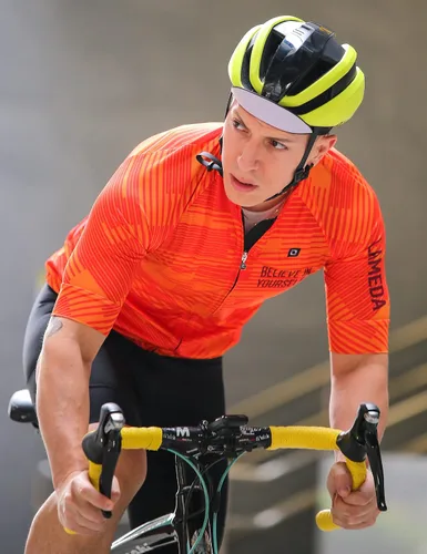 Vista 6 de Camiseta de ciclismo para hombre, transpirable, ligera, manga corta, elástica, con cremallera completa