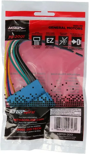 Vista 4 de Metra Electronics 70-2001 - Arnés de cableado para radio GM 94-04, color azul y negro