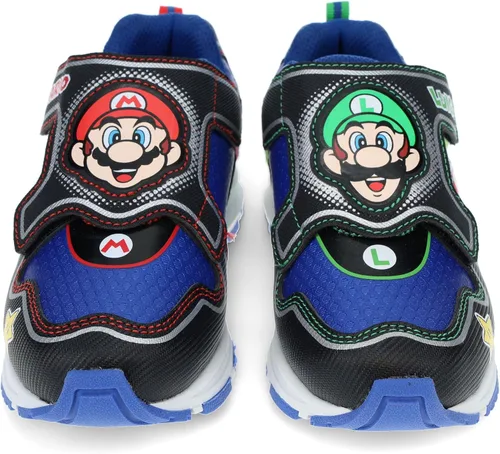 Vista 2 de SUPER MARIO Brothers Mario and Luigi - Tenis para niños, tenis iluminados, tenis mixtos, talla 11 a 3 para niños