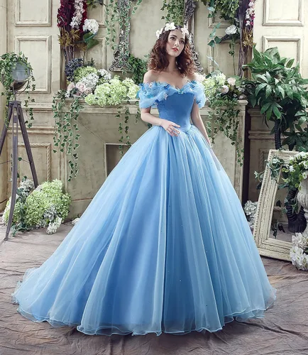 Vista 4 de Datangep - Vestido largo de quinceañera con tiras plisadas para mujer