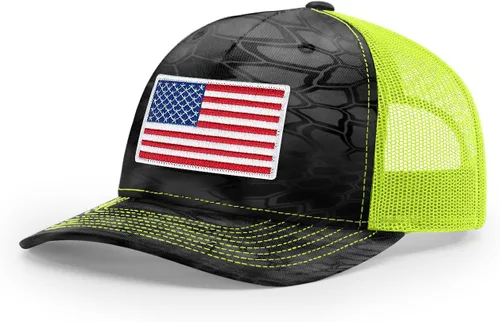 Vista 104 de Joe's USA Richardson 112 - Gorras de camionero con parche gráfico personalizado - Gorras estructuradas de cinco y seis paneles Richardson Premium