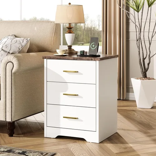 Vista 10 de LIDYUK Cómoda negra para dormitorio, cómoda de 6 cajones y cómodas, cómoda de madera moderna, cómoda de 48 pulgadas de ancho para dormitorio