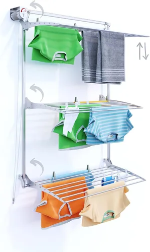 Vista 17 de foxydry Aireador vertical de pared de torre para uso en interiores y exteriores (gris, 34.6 pulgadas) made of aluminum and stainless steel