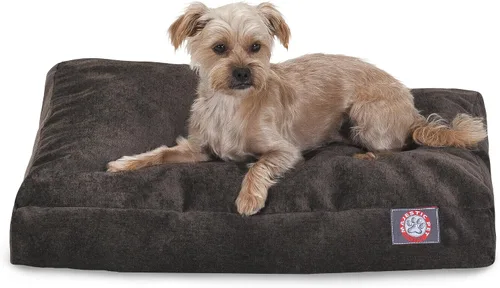 Vista 11 de Majestic Pet Cama para perro de espuma viscoelástica triturada, pequeña con funda extraíble lavable, cama ortopédica rectangular para perros, cama