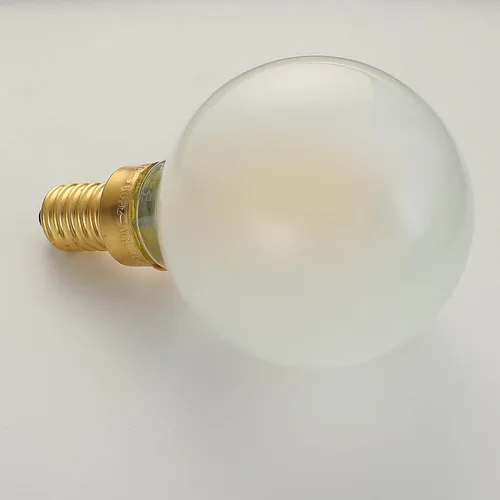 Vista 8 de Leools Bombillas LED esmeriladas E12, bombillas de candelabro regulables de 40 W, 2700 K, blanco cálido, G16.5, 4 W, E12 g50, globo vintage 4 W = 40
