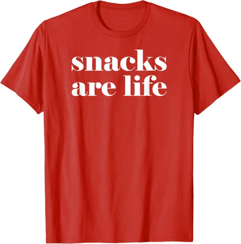 Vista 54 de Snacks Are Life - Camiseta divertida para amantes de los aperitivos, Negro
