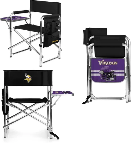 Vista 29 de Picnic TIME NFL Unisex-Adult NFL Sports Chair with Side Table, Beach Chair, Camp Chair for Adults