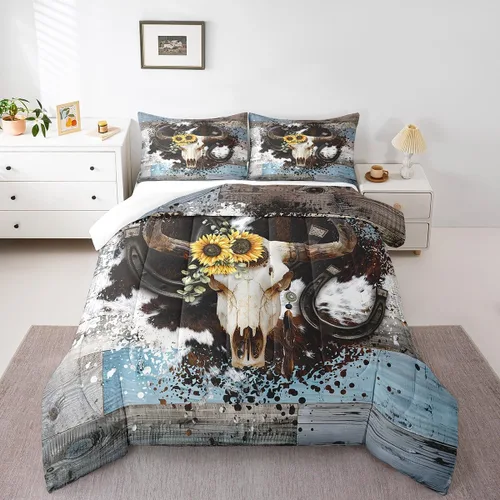 Vista 45 de Castle Fairy - Juego de funda de edredón con bandera estadounidense tamaño King, ropa de cama para niñas y adolescentes, funda de edredón con Multi