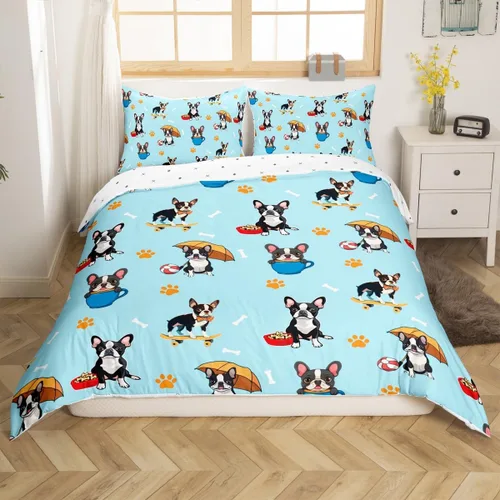 Vista 18 de Feelyou Funda de edredón de elefante de dibujos animados para niños, tamaño individual, juego de ropa de cama de cocodrilo para niños y niñas, funda