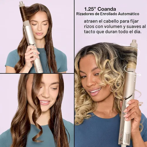 Vista 6 de Shark HD435 FlexStyle Sistema de Peinado y Secado con Aire, Potente Secador de Cabello y Multi-Estilizador con Rizadores de Envoltura Automática