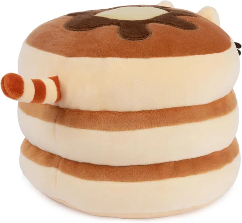 Vista 5 de GUND Pusheen la gata Pancake Squisheen - Peluche de felpa, juguete blandito para niños a partir de 8 años, color marrón, 6