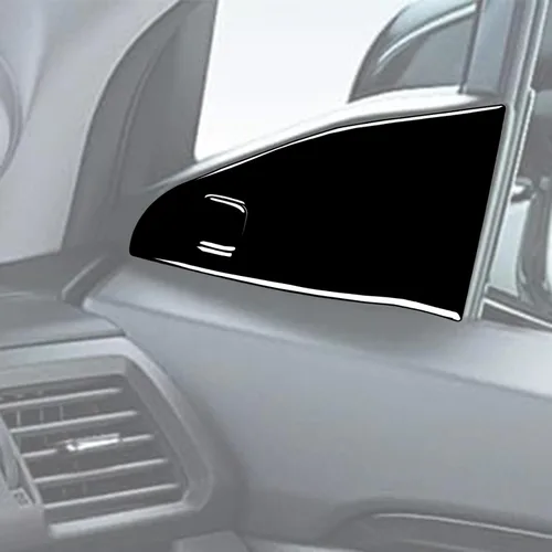 Vista 5 de 4 calcomanías para auto con diseño de pilar en el interior del espejo retrovisor compatible con Ridgeline 2017 2018 2019 2020/Passport