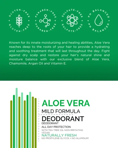 Vista 5 de Mill Creek Botanicals Aloe Fresh desodorante en barra con aceite de árbol de té, 2.5 onzas