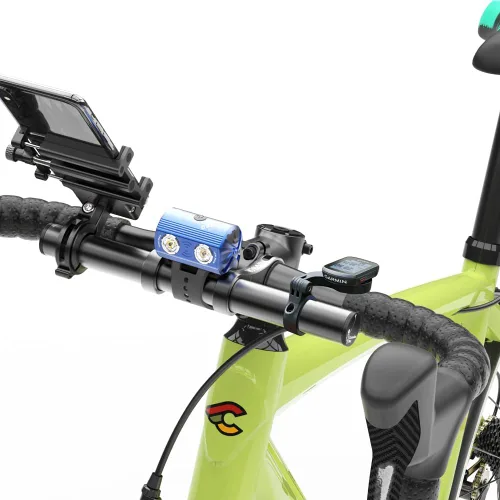 Vista 2 de Volo - Extensor de barra estable de aluminio duradero para manillar de bicicleta, soporte de montaje para bicicleta, soporte para soporte