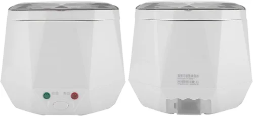 Vista 2 de 24V 140W 1.6 L Eléctrica Portátil Multifuncional Arrocera Cocina Vaporizador de Alimentos para Camión (Blanco)