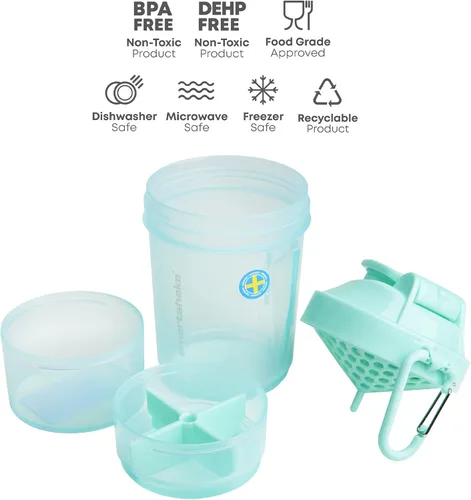 Vista 2 de Smart Shake O2go, verde menta, 20 onzas