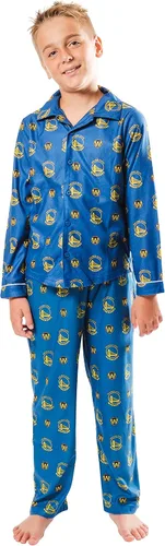 Vista 17 de Ultra Game Conjunto de pijama juvenil oficial de la NBA de 2 piezas súper suaves con botones