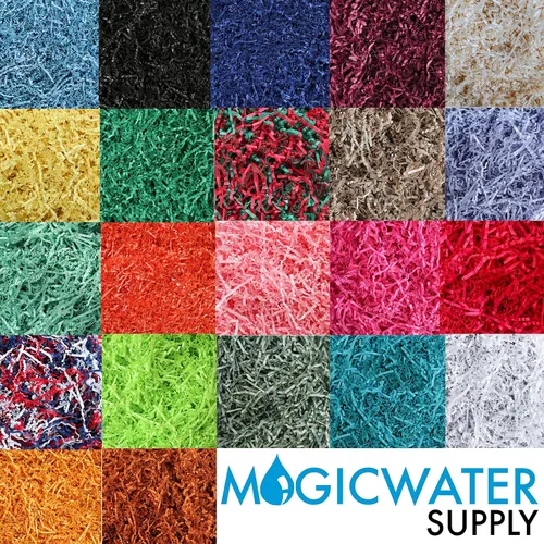 Vista 2 de MagicWater Supply - 1 libra - Negro - Relleno de papel de corte arrugado suave y fino ideal para envolver regalos, relleno de cestas, cumpleaños