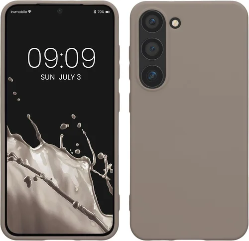 Vista 150 de kwmobile Funda compatible con Samsung Galaxy S23 - Funda protectora de silicona TPU suave y delgada - Piedra antigua