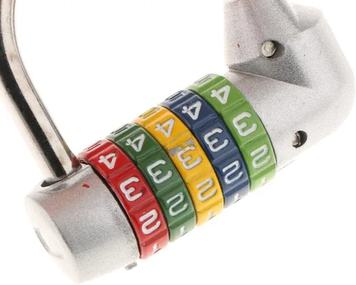 Vista 6 de 5 Dial Digit Combination Number Padlock Luggage Bag Travel Luggage Pad Lock, 4 Assorted