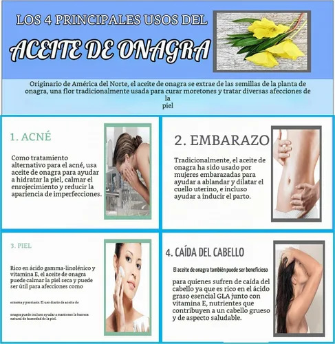 Vista 5 de Nutridom Aceite de Onagra Omega-6 y GLA 500mg 200Softgels