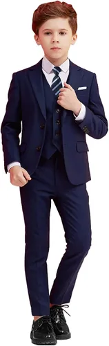 Vista 4 de Trajes de 5 piezas para niños, traje formal de portador de anillos