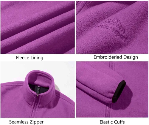 Vista 5 de Rdruko Chaqueta de esquí impermeable 3 en 1 para mujer, abrigo de invierno con aislamiento polar