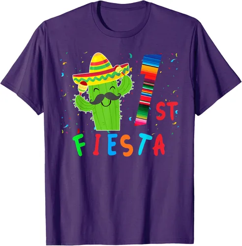 Vista 99 de Camiseta mexicana para fiesta temática de cumpleaños a juego, Negro, S