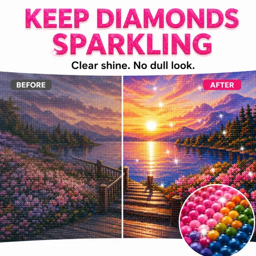 Vista 9 de Diamond Art Sellador en aerosol, sellador de acabado brillante de 3.4 fl oz