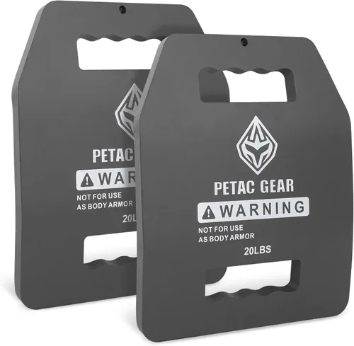 Vista 13 de PETAC GEAR Placas de Peso Tácticas Para Chaleco Con Peso Para Hombres Entrenamiento, 5/10/15/20 LBS Equipo de Chalecos de Entrenamiento de Fuerza