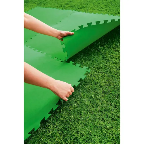 Vista 24 de Bestway Suelo Piscina Foam Verde 9 Piezas 78x78 cm Jardin 58636