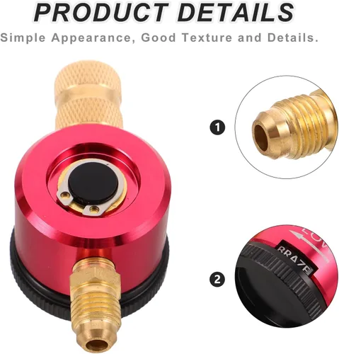 Vista 3 de Adjustable Nitrogen Regulator Nitrogen Regulating Valve with Cylinder Adapter Designed for Refrigeration Purge and Testing