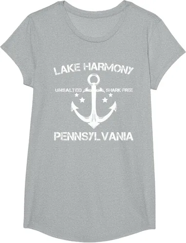 Vista 86 de Playera divertida de Lago Harmony Pennsylvania para acampada o pesca Negro