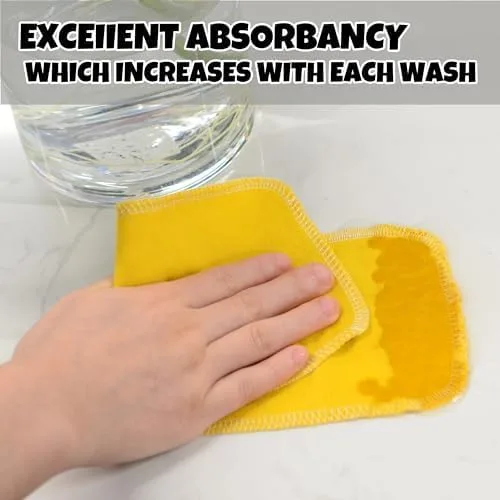 Vista 3 de Papel higiénico reutilizable – Toallas de bidé reutilizables de algodón, rollo de toallas absorbentes lavables y sin papel, 64 toallitas lavables