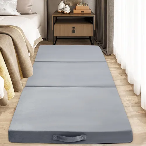 Vista 8 de BALAPET Almohada plegable de espuma viscoelástica suave para el suelo, almohada plegable de 3 piezas con asa, ideal para meditación, jugar, yoga