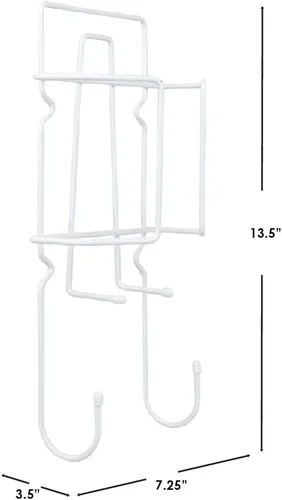 Vista 7 de Home Basics - Soporte compacto para plancha y tabla de planchar con revestimiento de vinilo para montar en la pared, (blanco) Organizador