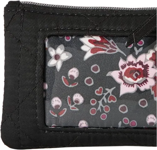 Vista 4 de Vera Bradley Women's Performance Twill Zip ID Case Wallet, Black, One